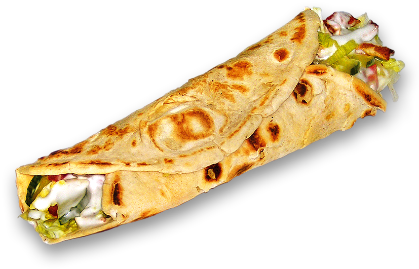 Wrap mit Hühnerfleisch